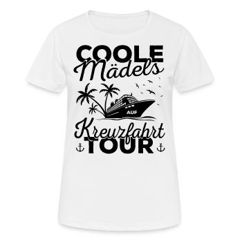 Kreuzfahrt Kreuzfahrtschiff Schiff Meer Geschenk - Frauen T-Shirt atmungsaktiv - Weiß - Vorne - AI Model Female 172 dark (172cm)
