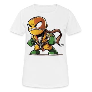 Sauveur glissant - T-shirt respirant Femme - blanc - Devant - AI Model Female 172 dark (172cm)