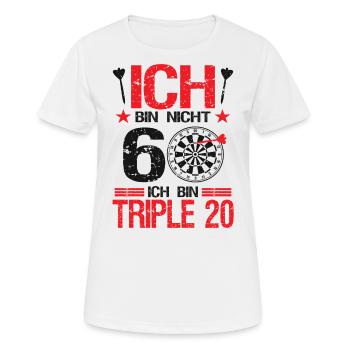 Dart Dartspieler Darter 60.Geburtstag Geschenk - Frauen T-Shirt atmungsaktiv - Weiß - Vorne - AI Model Female 172 dark (172cm)