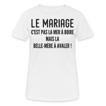 Schwiegermutter Humorvolles Zitat - Frauen T-Shirt atmungsaktiv - Weiß - Vorne - AI Model Female 172 dark (172cm)
