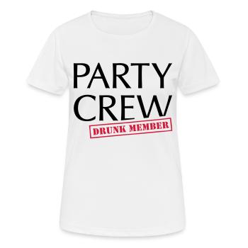 Alkohol Bier trinken und Party machen - Frauen T-Shirt atmungsaktiv - Weiß - Vorne - AI Model Female 172 dark (172cm)