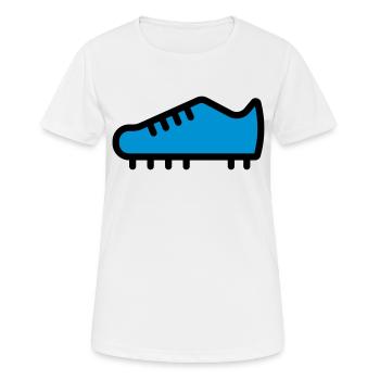 football boot - Women's Breathable T-Shirt - white - Front - AI Model Female 172 dark (172cm)