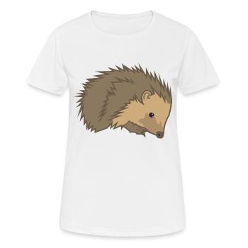 Igel - Frauen T-Shirt atmungsaktiv - Weiß - Vorne - AI Model Female 172 dark (172cm)
