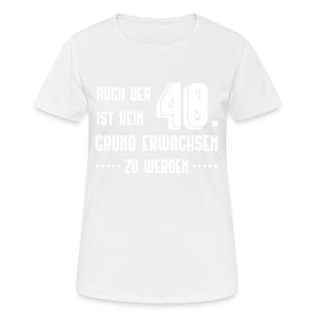 40th birthday - Women's Breathable T-Shirt - white - Front - AI Model Female 172 dark (172cm)