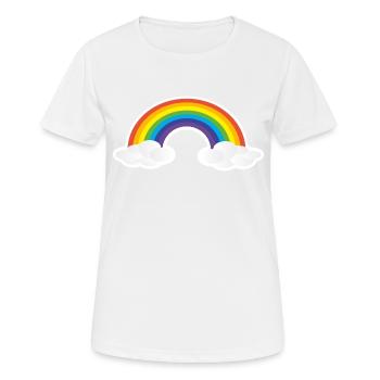 rainbow - Women's Breathable T-Shirt - white - Front - AI Model Female 172 dark (172cm)