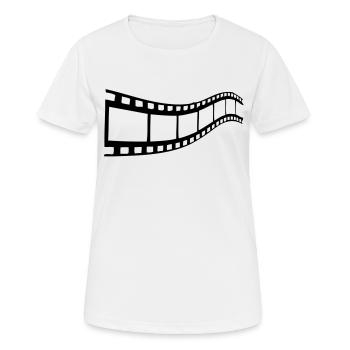 bande cinema - T-shirt respirant Femme - blanc - Devant - AI Model Female 172 dark (172cm)
