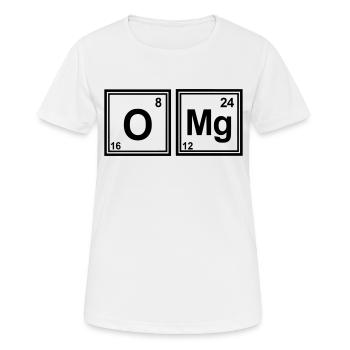 OMG Chemie Parodie - Frauen T-Shirt atmungsaktiv - Weiß - Vorne - AI Model Female 172 dark (172cm)