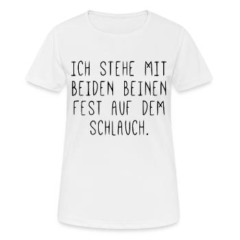 Stand on the hose - Women's Breathable T-Shirt - white - Front - AI Model Female 172 dark (172cm)