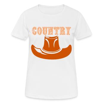 Country - T-shirt respirant Femme - blanc - Devant - AI Model Female 172 dark (172cm)