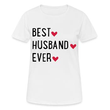 Ehemann - Frauen T-Shirt atmungsaktiv - Weiß - Vorne - AI Model Female 172 dark (172cm)