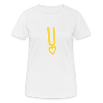Tilak 2 - Frauen T-Shirt atmungsaktiv - Weiß - Vorne - AI Model Female 172 dark (172cm)