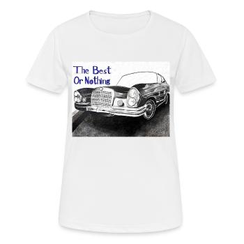 Das Beste oder nichts - Frauen T-Shirt atmungsaktiv - Weiß - Vorne - AI Model Female 172 dark (172cm)