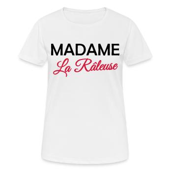 Madame la râleuse - T-shirt respirant Femme - blanc - Devant - AI Model Female 172 dark (172cm)