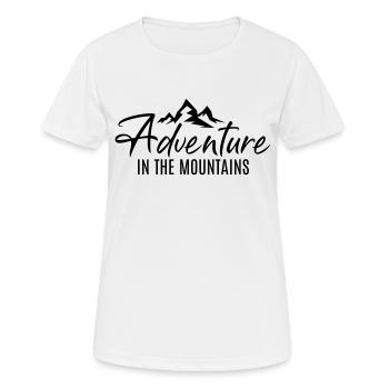 Randonnée Escalade Aventure en montagne Montagne Sports de montagne - T-shirt respirant Femme - blanc - Devant - AI Model Female 172 dark (172cm)