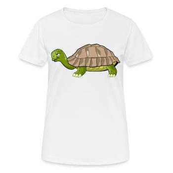 turtle drawing - Women's Breathable T-Shirt - white - Front - AI Model Female 172 dark (172cm)
