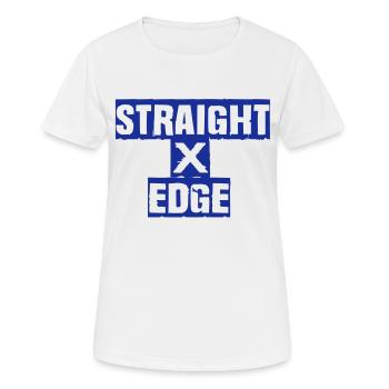 Straight edge - Women's Breathable T-Shirt - white - Front - AI Model Female 172 dark (172cm)