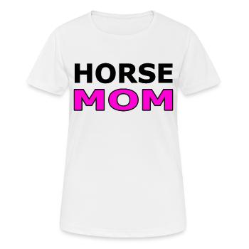 Cheval - T-shirt respirant Femme - blanc - Devant - AI Model Female 172 dark (172cm)