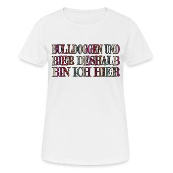 spruch windhund spaß berge geschenk kneipensport - Frauen T-Shirt atmungsaktiv - Weiß - Vorne - AI Model Female 172 dark (172cm)