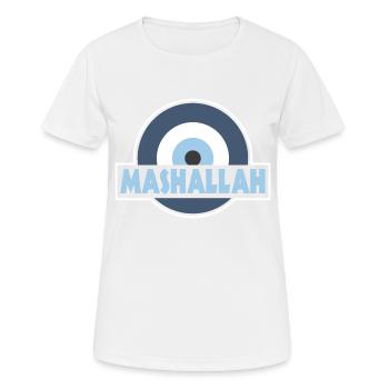 Nazar - Women's Breathable T-Shirt - white - Front - AI Model Female 172 dark (172cm)