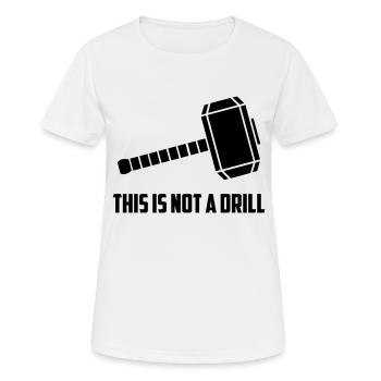 CE N’EST PAS UN EXERCICE - T-shirt respirant Femme - blanc - Devant - AI Model Female 172 dark (172cm)