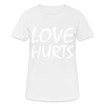 Love hurts - Women's Breathable T-Shirt - white - Front - AI Model Female 172 dark (172cm)