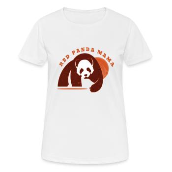 Panda - Frauen T-Shirt atmungsaktiv - Weiß - Vorne - AI Model Female 172 dark (172cm)