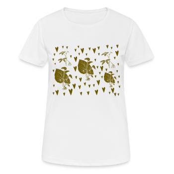 Jardin Magique - Coeurs de Pettern - T-shirt respirant Femme - blanc - Devant - AI Model Female 172 dark (172cm)