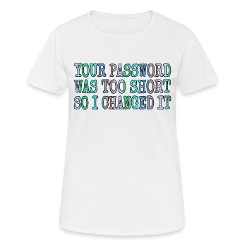 fun birthday present gift idea present - Women's Breathable T-Shirt - white - Front - AI Model Female 172 dark (172cm)