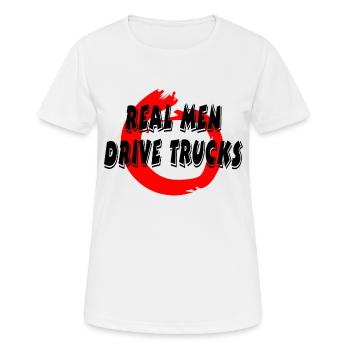 Truck - Frauen T-Shirt atmungsaktiv - Weiß - Vorne - AI Model Female 172 dark (172cm)