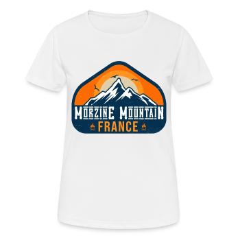 Morzine France mountain - Women's Breathable T-Shirt - white - Front - AI Model Female 172 dark (172cm)