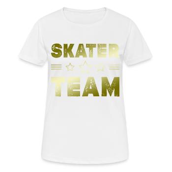 Skater Team - Women's Breathable T-Shirt - white - Front - AI Model Female 172 dark (172cm)