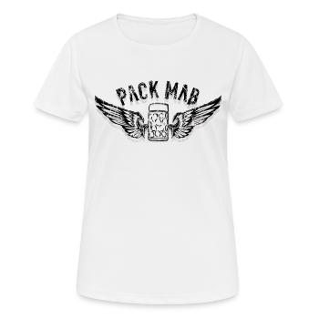 Pack Maß - Frauen T-Shirt atmungsaktiv - Weiß - Vorne - AI Model Female 172 dark (172cm)
