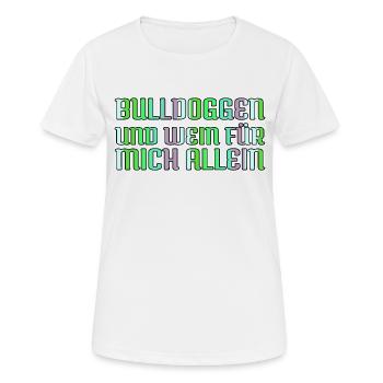 weinfest weißweinschorle weißwein hund - Frauen T-Shirt atmungsaktiv - Weiß - Vorne - AI Model Female 172 dark (172cm)