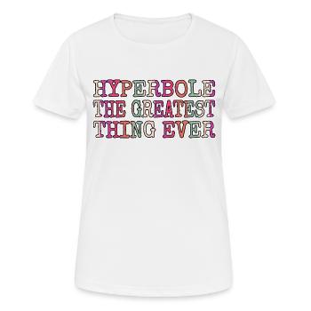 bicycle birthday present quote editor present - Women's Breathable T-Shirt - white - Front - AI Model Female 172 dark (172cm)