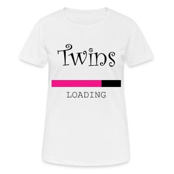 Schwangerschaft Babyparty Babyshower Boy Girl - Frauen T-Shirt atmungsaktiv - Weiß - Vorne - AI Model Female 172 dark (172cm)