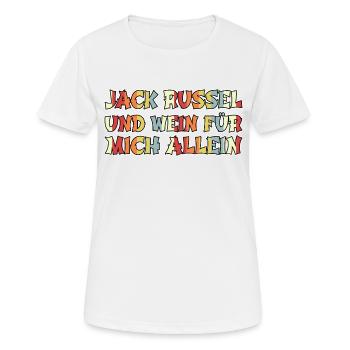 alkoholiker weinfest weinschorle dogge - Frauen T-Shirt atmungsaktiv - Weiß - Vorne - AI Model Female 172 dark (172cm)