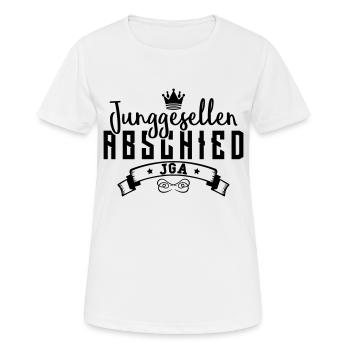 Junggesellenabschied - Frauen T-Shirt atmungsaktiv - Weiß - Vorne - AI Model Female 172 dark (172cm)