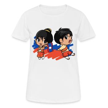 Laos Laos Laotian Fille Robe Lao I Cadeau - T-shirt respirant Femme - blanc - Devant - AI Model Female 172 dark (172cm)