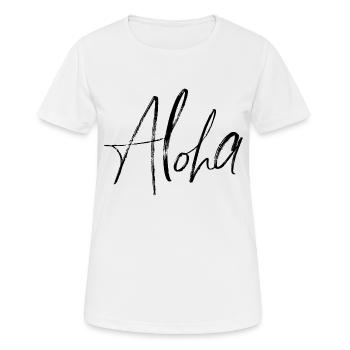 Aloha - Women's Breathable T-Shirt - white - Front - AI Model Female 172 dark (172cm)