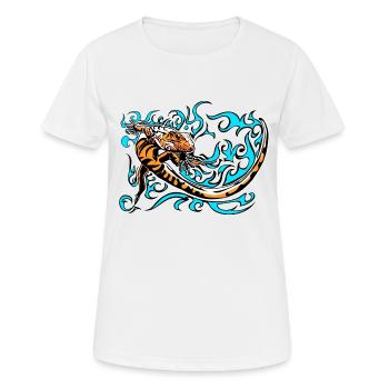 petit triton bleu - T-shirt respirant Femme - blanc - Devant - AI Model Female 172 dark (172cm)