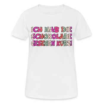 depressiv essen frauen probleme weihnachten bäcker - Frauen T-Shirt atmungsaktiv - Weiß - Vorne - AI Model Female 172 dark (172cm)