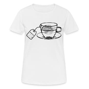 Moon Cup - Women's Breathable T-Shirt - white - Front - AI Model Female 172 dark (172cm)