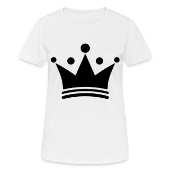 couronne - T-shirt respirant Femme - blanc - Devant - AI Model Female 172 dark (172cm)