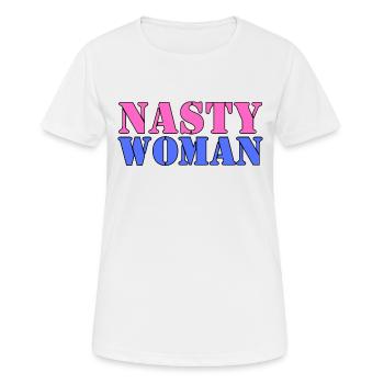 Méchante femme - T-shirt respirant Femme - blanc - Devant - AI Model Female 172 dark (172cm)