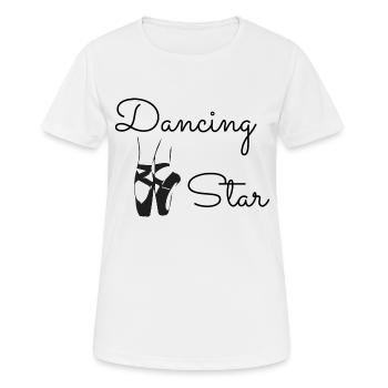 Dancing Dance Music - Frauen T-Shirt atmungsaktiv - Weiß - Vorne - AI Model Female 172 dark (172cm)