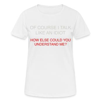 BIEN SÛR - T-shirt respirant Femme - blanc - Devant - AI Model Female 172 dark (172cm)