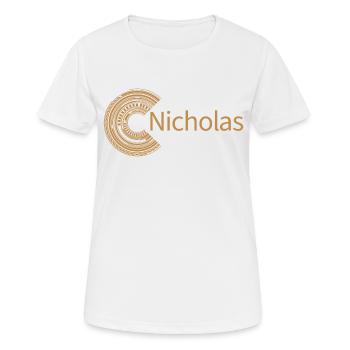 For Nicholas - Women's Breathable T-Shirt - white - Front - AI Model Female 172 dark (172cm)