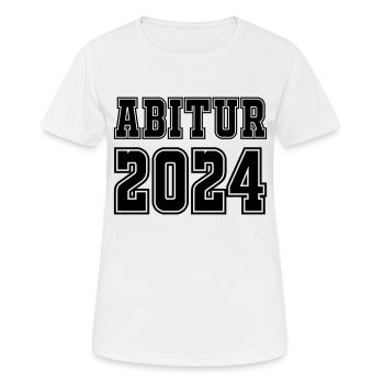 abitur 2024 - Frauen T-Shirt atmungsaktiv - Weiß - Vorne - AI Model Female 172 dark (172cm)