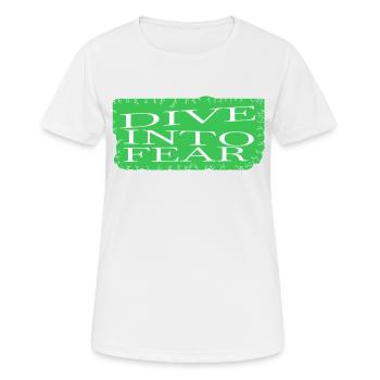 Anniversaire Audace Blagues Amusant Aventure Activités - T-shirt respirant Femme - blanc - Devant - AI Model Female 172 dark (172cm)