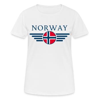 Norway Style Design T-Shirt - Women's Breathable T-Shirt - white - Front - AI Model Female 172 dark (172cm)